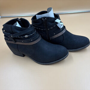 SO® Celery Women's Ankle Bootie Black Size 8.5 | New in Box | Kohl's